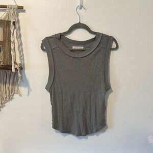 We The Free Charcoal Muscle Tee